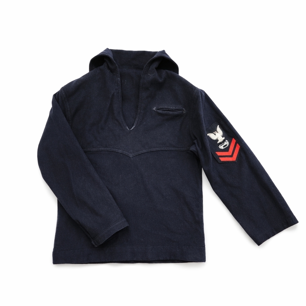 Vintage US Navy Wool Pullover Jumper Sweater Blue Sailor Youth